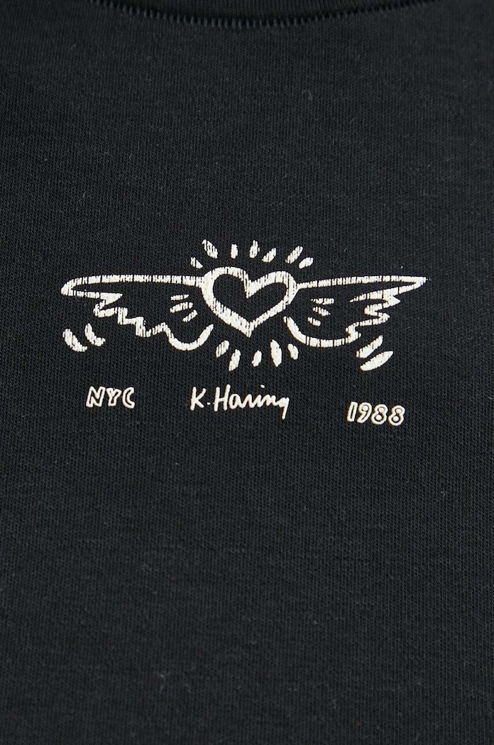 Тениска Miss Sixty x Keith Haring 6L1SJ1730000 черен