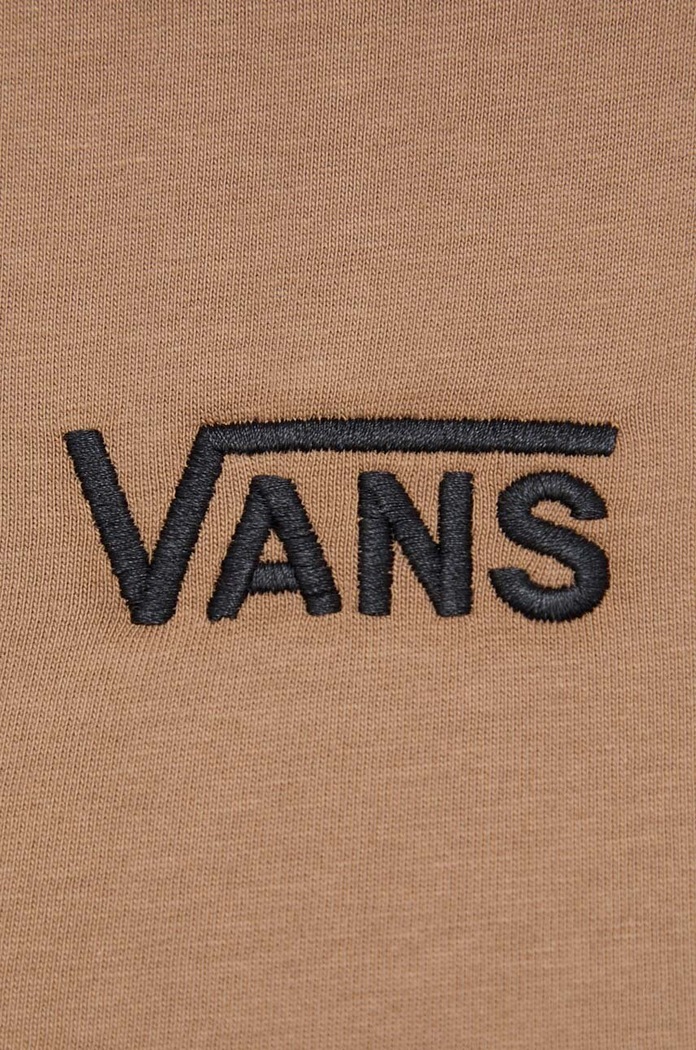 Bavlněné tričko Vans VN000GFFYJ21 hnědá