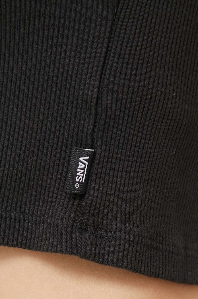 Top din bumbac Vans negru VN000G3JBLK1