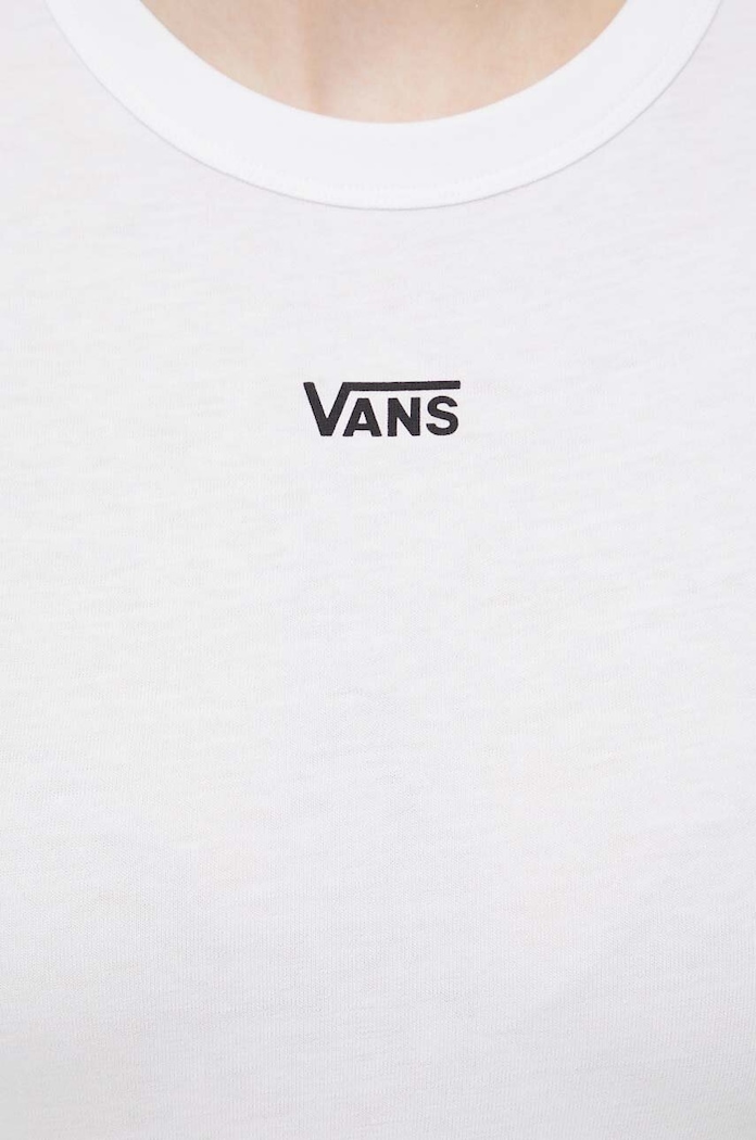 Bavlnené tričko Vans VN000JDQWHT1 biela