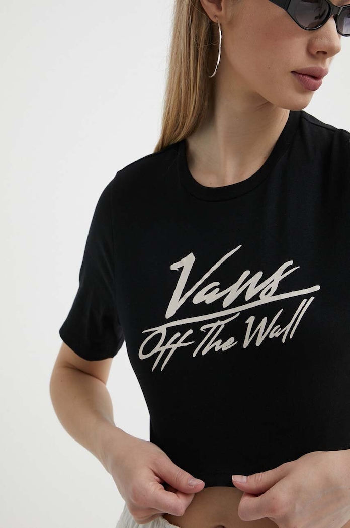 Vans Bavlnené tričko Vans čierna VN000GJ1BLK1