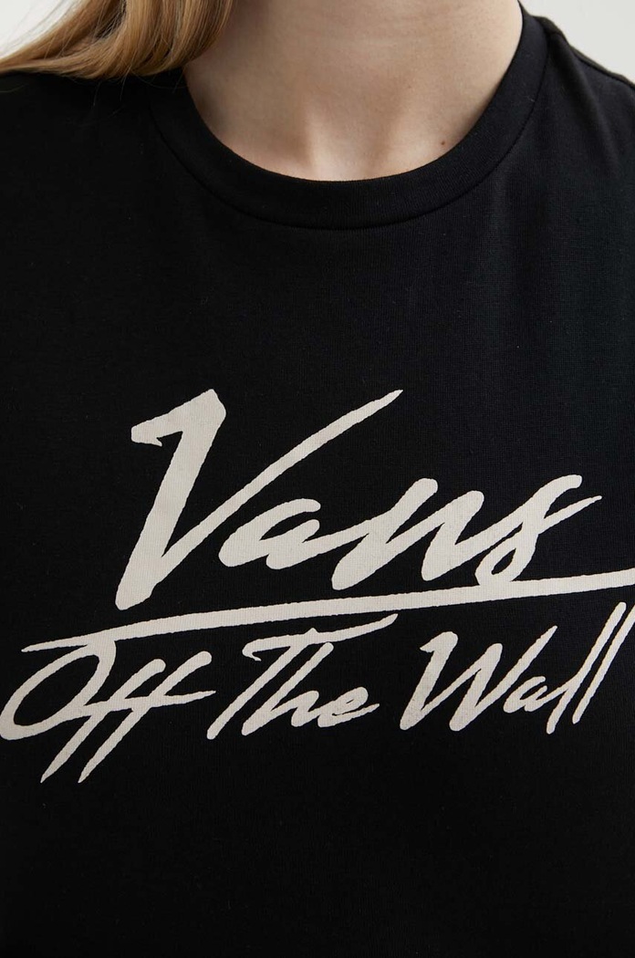 Bavlnené tričko Vans Vans čierna VN000GJ1BLK1
