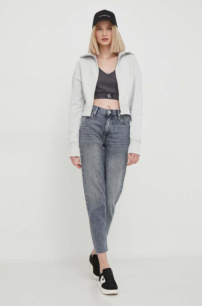 Top Calvin Klein Jeans J20J223109 sivá SS24