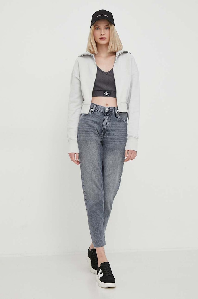 Top Calvin Klein Jeans J20J223109 sivá SS24