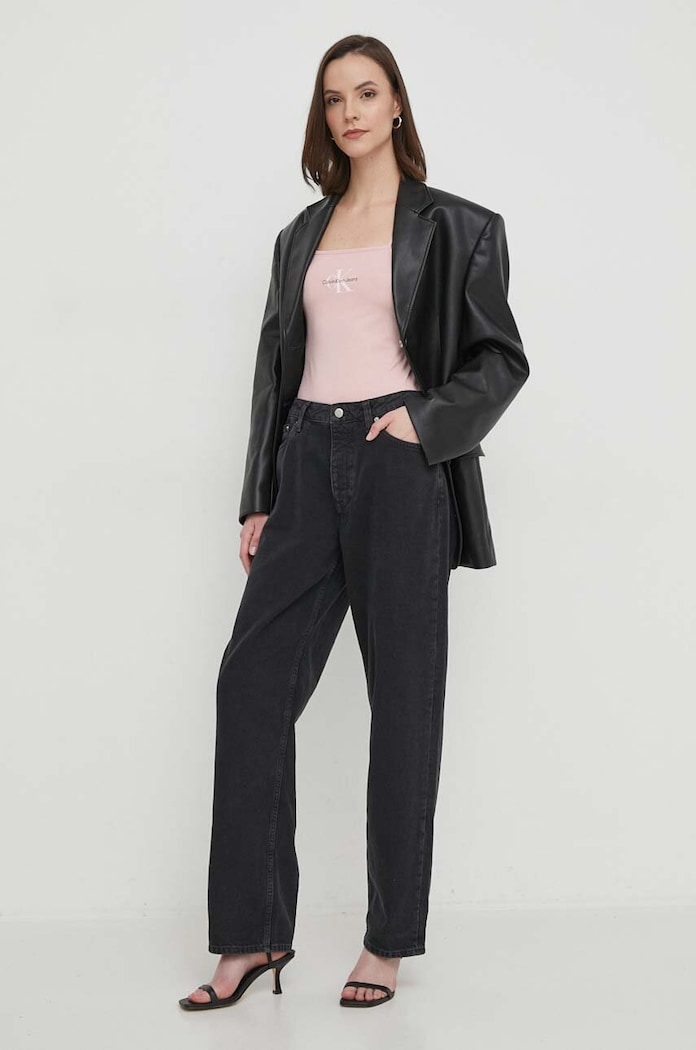 Κορμάκι Calvin Klein Jeans J20J223421 ροζ SS24
