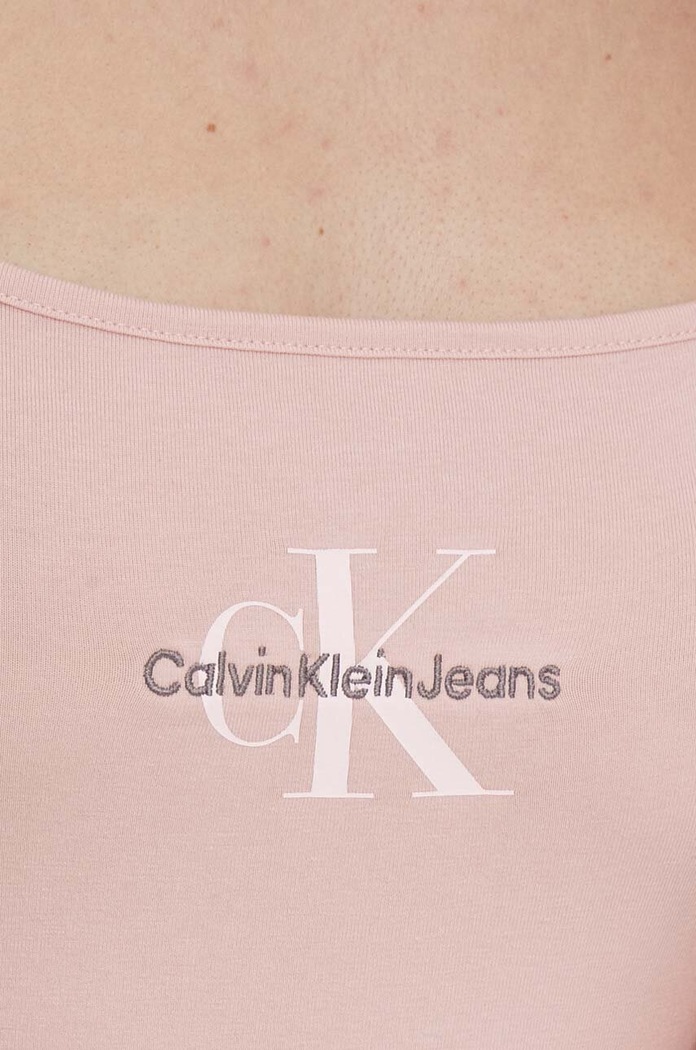 Κορμάκι Calvin Klein Jeans J20J223421 ροζ