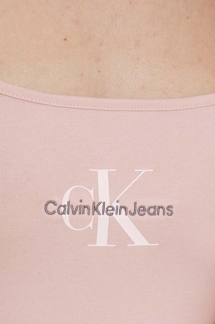 Κορμάκι Calvin Klein Jeans J20J223421 ροζ