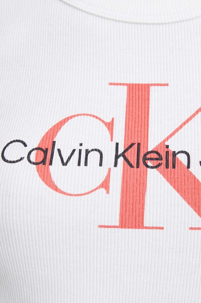 Top Calvin Klein Jeans J20J223160 λευκό