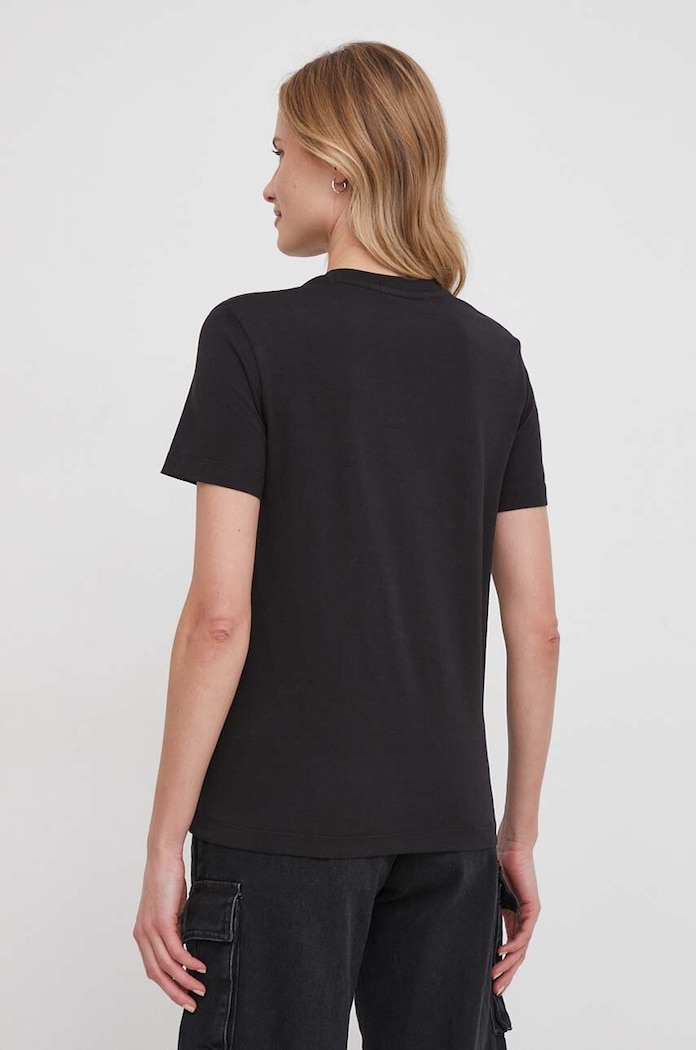 Odzież Calvin Klein Jeans t-shirt bawełniany J20J223264 czarny