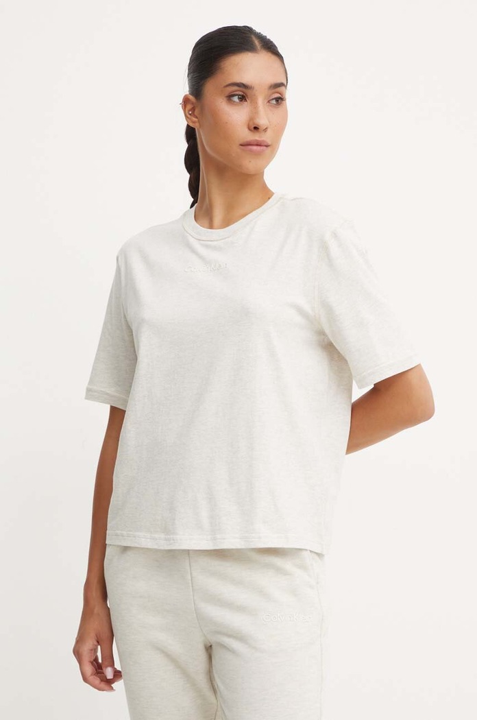 Calvin Klein Performance t-shirt rilassato beige 00GWS4K210