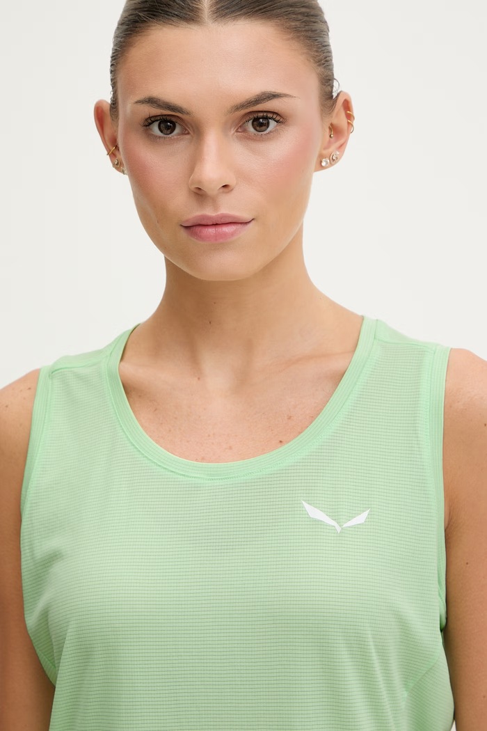 Αθλητικό top Salewa Puez Sporty πράσινο 00.0000028634