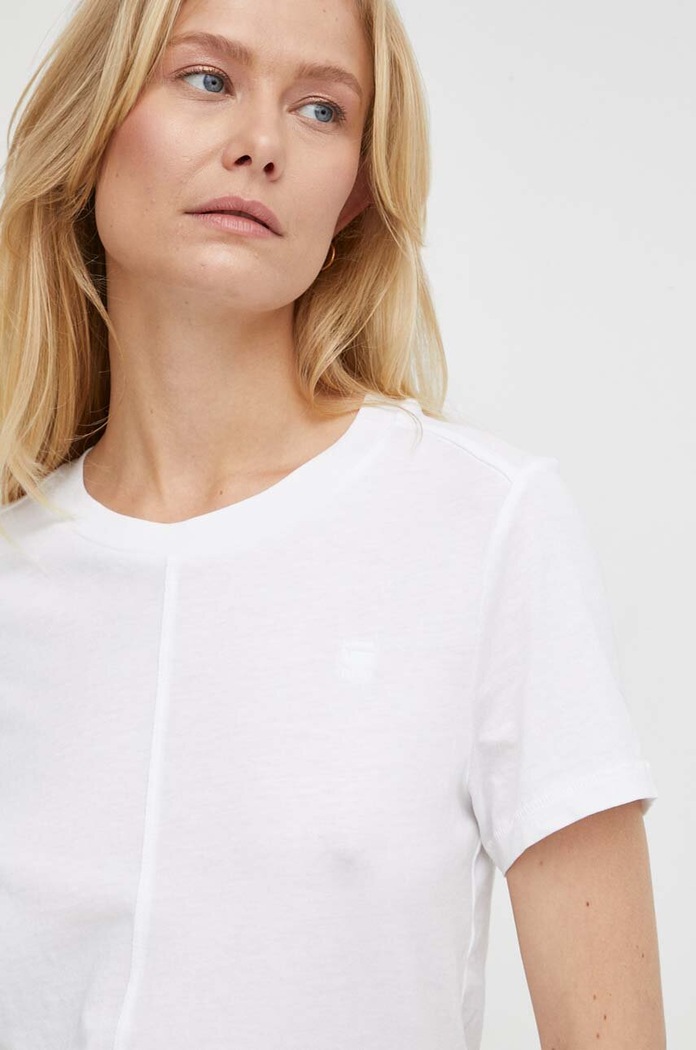 G-Star t-shirt bawełniany biały D24499.4107