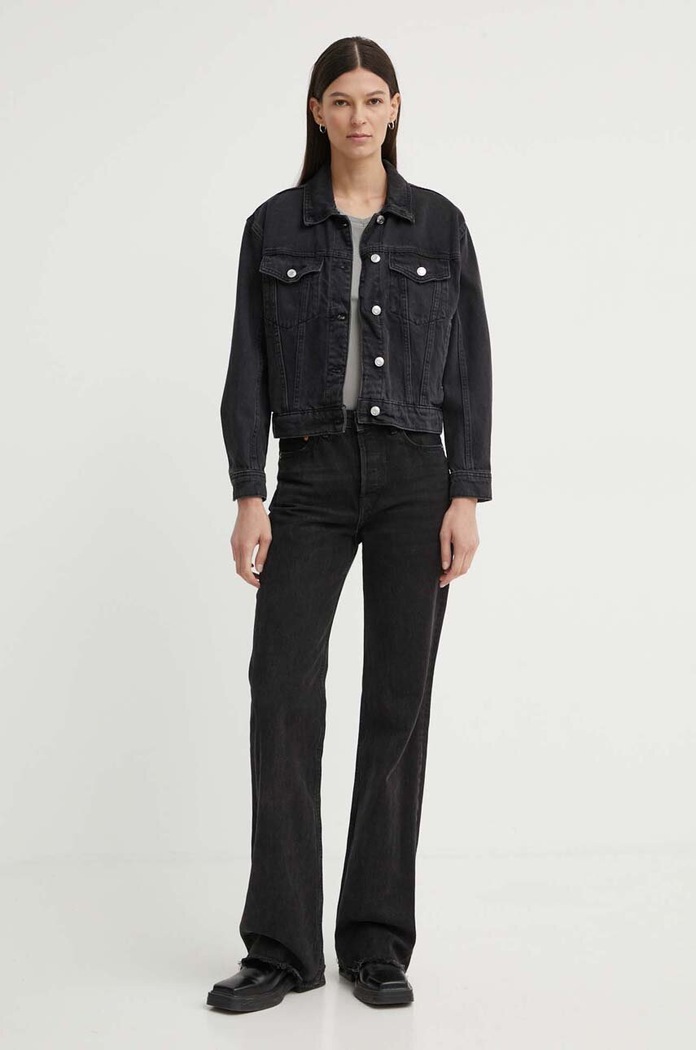 G-Star T-shirt damski bawełniany Overdyed eyben slim v t 2.0 D24533.B059 szary SS26