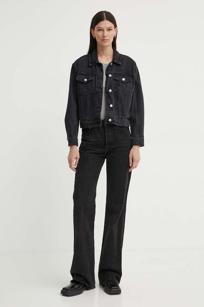 G-Star T-shirt damski bawełniany Overdyed eyben slim v t 2.0 D24533.B059 szary SS26