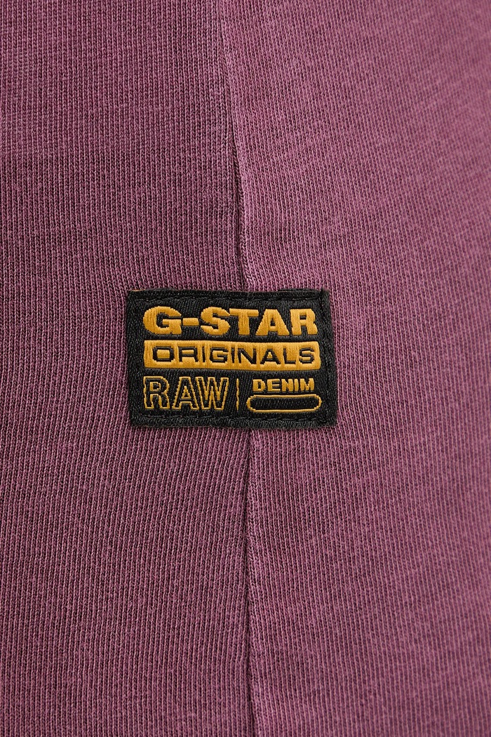 G-Star tričko dámske bavlnené Overdyed eyben slim v t 2.0 D24533.B059 burgundské