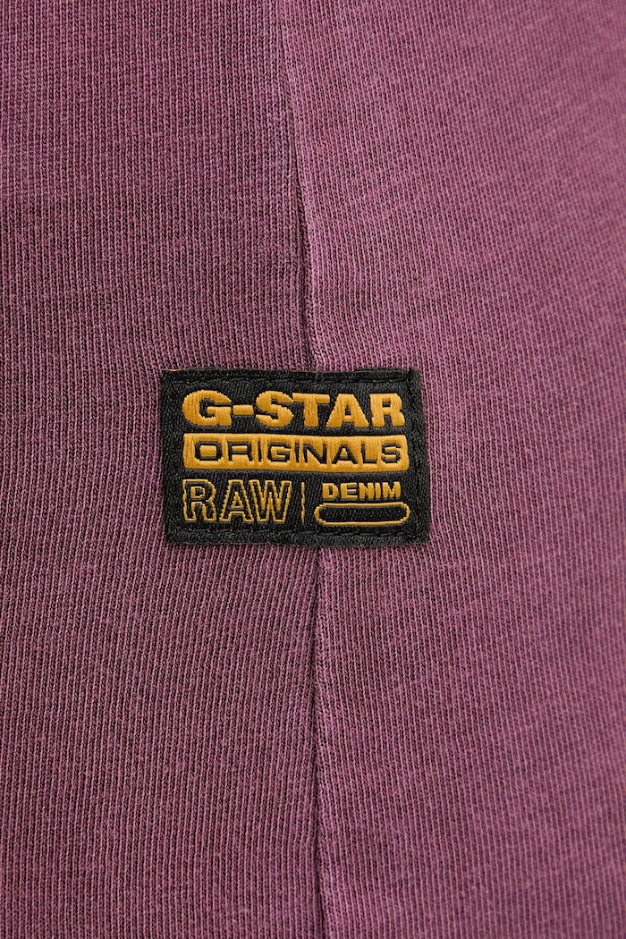 G-Star tričko dámske bavlnené Overdyed eyben slim v t 2.0 D24533.B059 burgundské