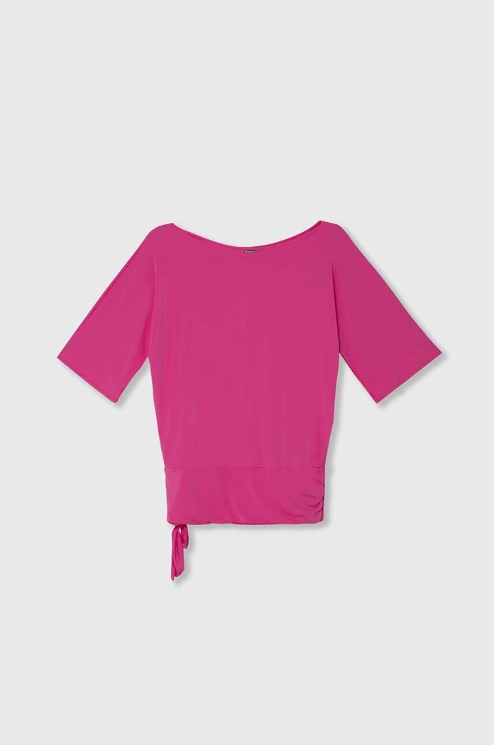 MICHAEL Michael Kors rochie de plaja SIDE TIE COVER UP MM7M749 roz SS25