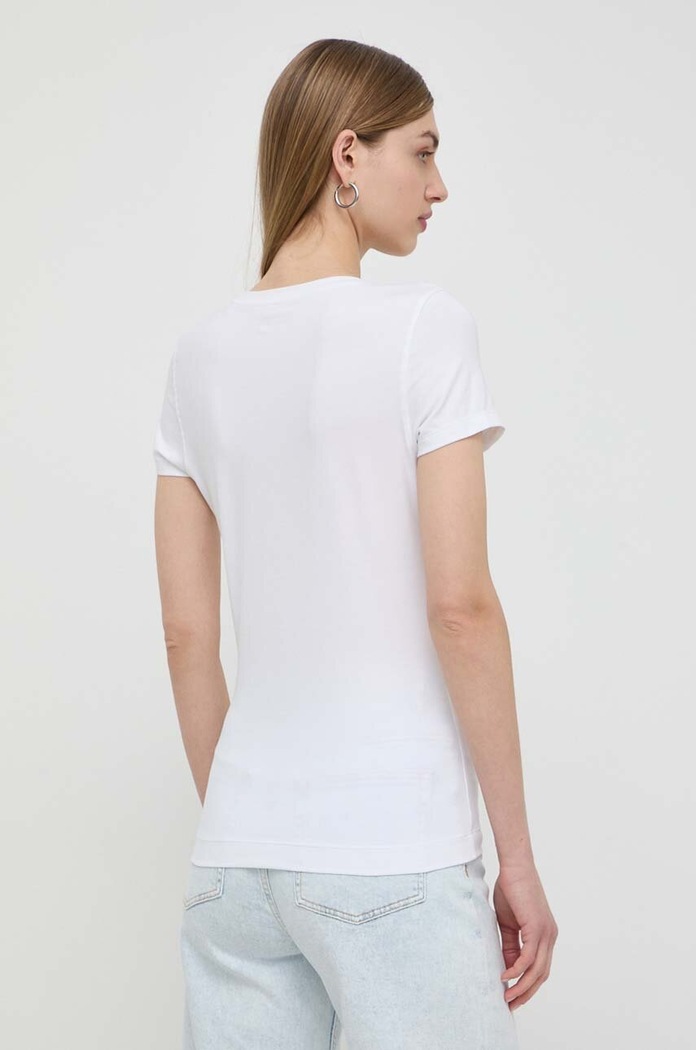 Ρούχα Μπλουζάκι Guess W4GI30.J1314 λευκό