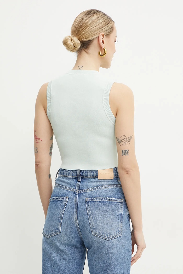 Odjeća Top Guess ALEXIA W4GZ34.Z3F40 tirkizna