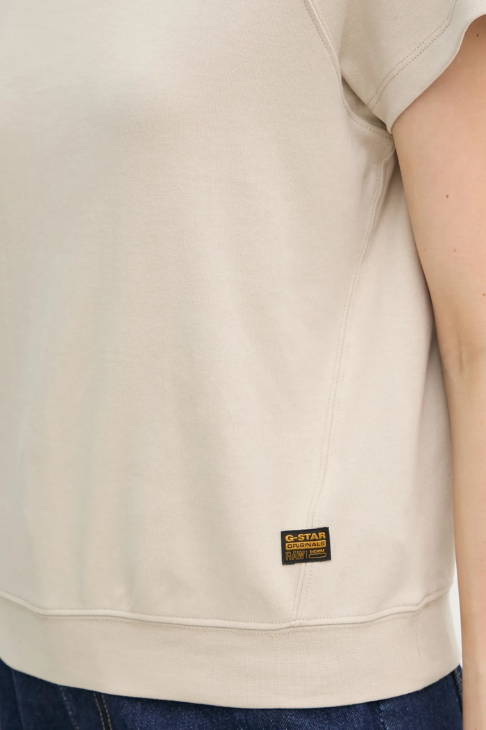 G-Star t-shirt bawełniany D24512.C812 beżowy