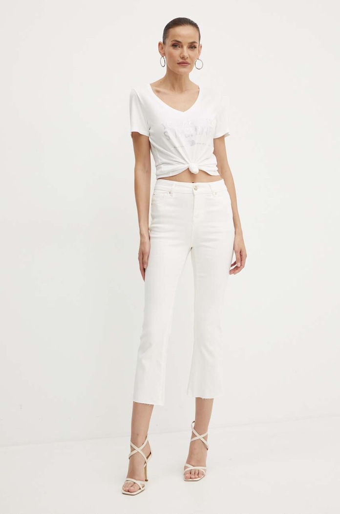 Morgan t-shirt DSHINE DSHINE.OFF.WHITE biały SS24