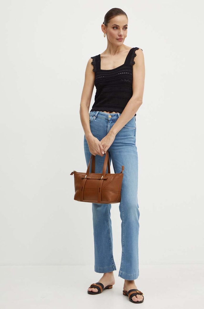 Morgan top MNOA MNOA.NOIR fekete SS24