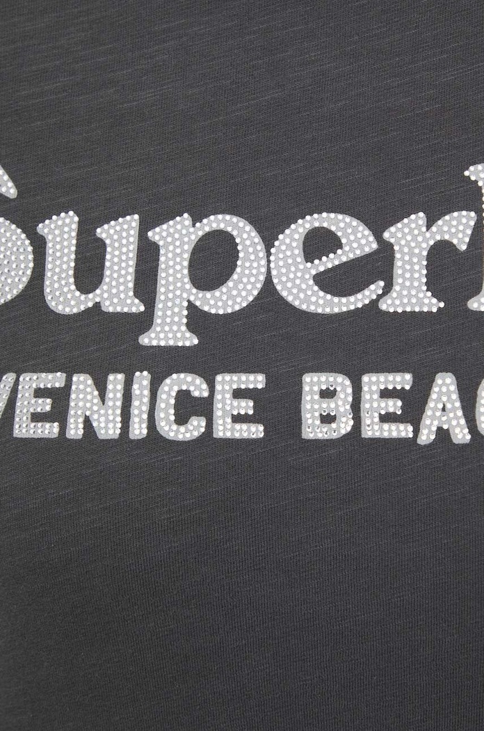 Superdry tricou din bumbac W1011403A.PKT gri