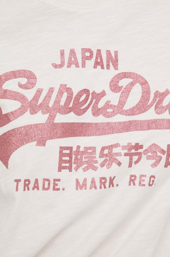 Bavlnené tričko Superdry W1011408A.1WQ ružová
