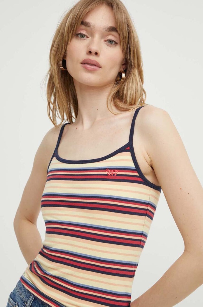 Superdry top cu modele galben W6011877A.6XF