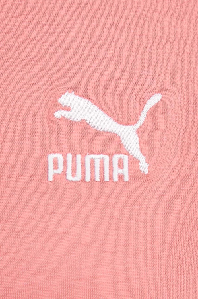 Bavlněné tričko Puma Puma růžová 624226