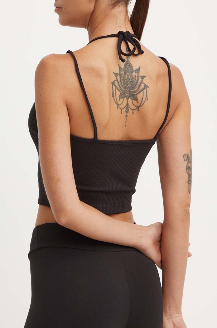 Ρούχα Top Puma Classics Ribbed Crop Top 0 624255 μαύρο