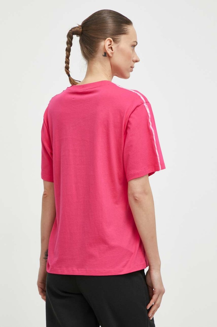 Oblečení Bavlněné tričko Puma 675994 růžová