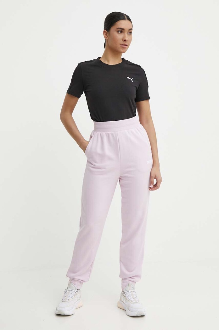 Puma tricou din bumbac HER 677883 negru SS24