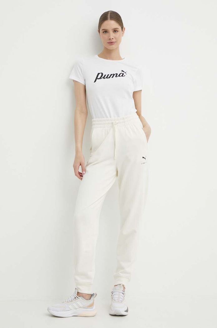Pamučna majica Puma 679315 bež SS24