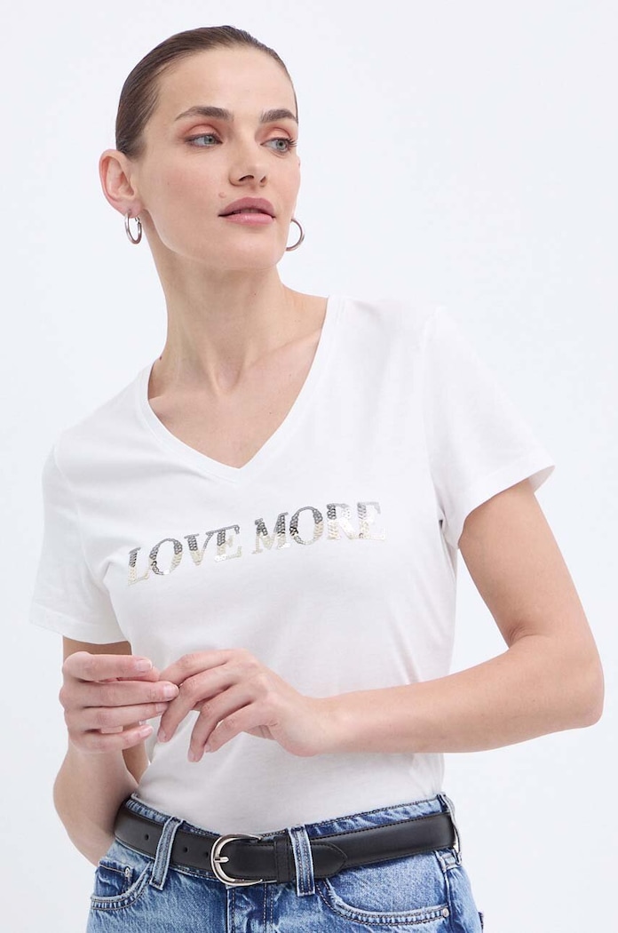 Morgan t-shirt DBLANC pozostałe biały DBLANC.OFF.WHITE