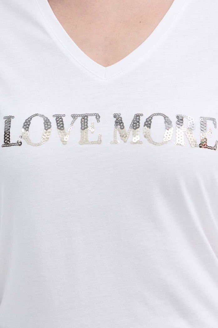 Morgan t-shirt DBLANC DBLANC.OFF.WHITE biały