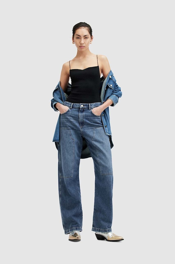 Rifle AllSaints MIA CARPENTER tyrkysová WE999Z