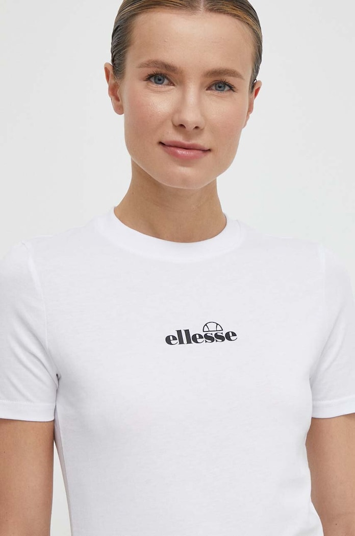 Oblečenie Ellesse Bavlnené tričko Ellesse Beckana Tee SGP16458 biela