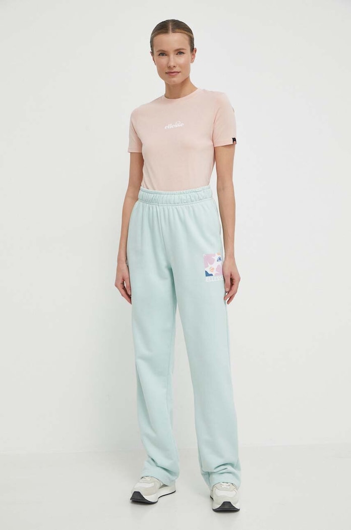 Bavlněné tričko Ellesse Beckana Tee SGP16458 růžová AW24