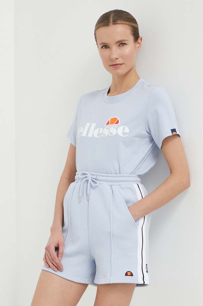 Bavlnené tričko Ellesse Albany T-Shirt SGV03237 modrá SS24