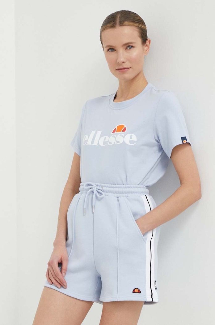 Bavlnené tričko Ellesse Albany T-Shirt SGV03237 modrá SS24