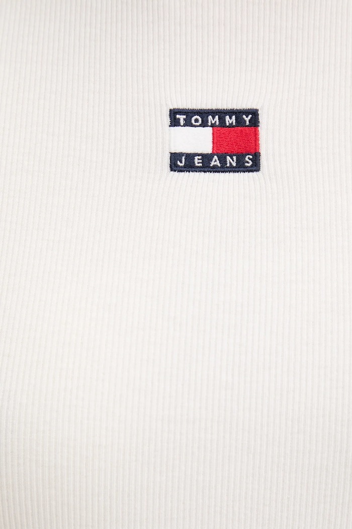 Tommy Jeans tričko dámske bavlnené s elastanom biela DW0DW17881