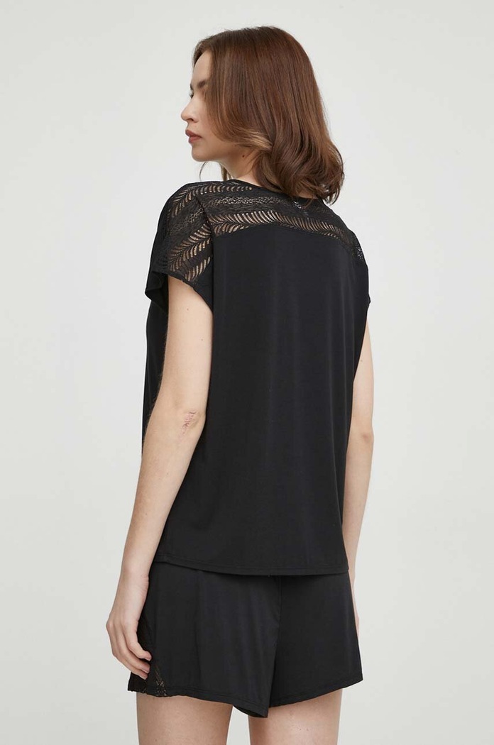Odzież Calvin Klein Underwear t-shirt piżamowy 000QS7157E czarny