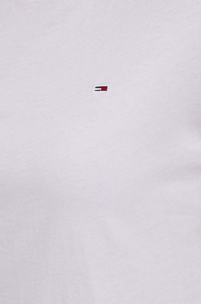 Tommy Jeans t-shirt bawełniany fioletowy DW0DW14616
