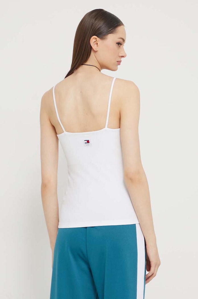 Odzież Tommy Jeans Top DW0DW17364 biały