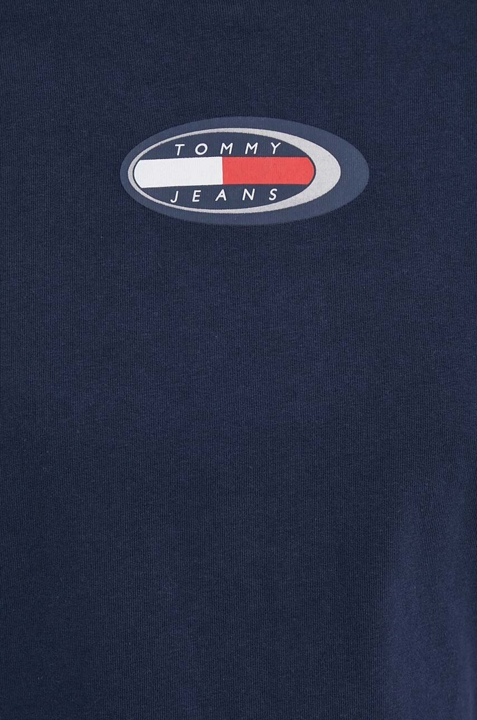 Tommy Jeans t-shirt bawełniany granatowy DW0DW18126