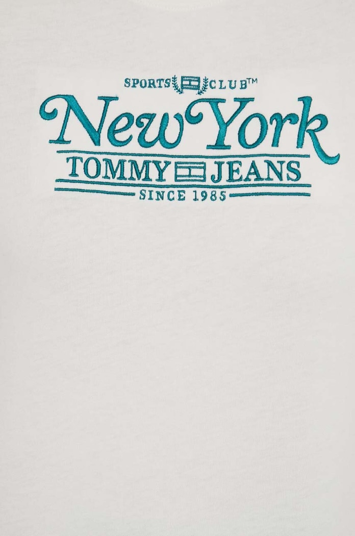 Tommy Jeans t-shirt bawełniany DW0DW17826 beżowy
