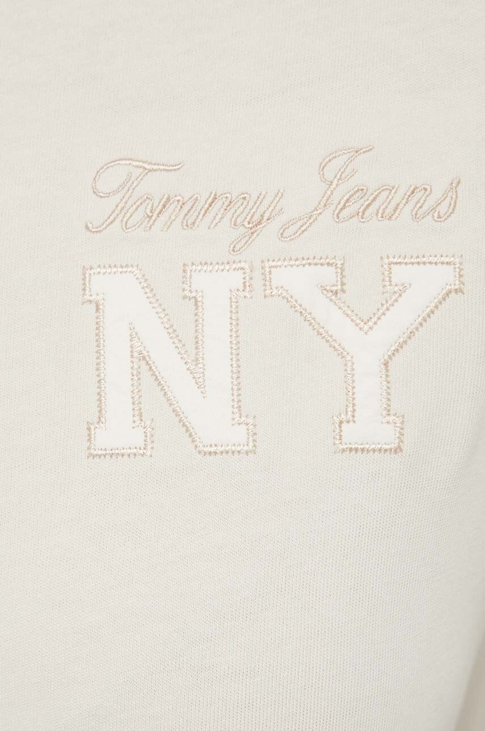Tommy Jeans t-shirt bawełniany DW0DW17829 beżowy