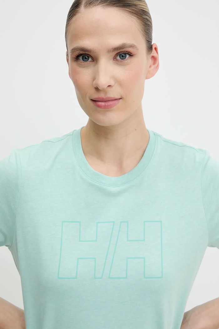 Tričko Helly Hansen tyrkysová 63192