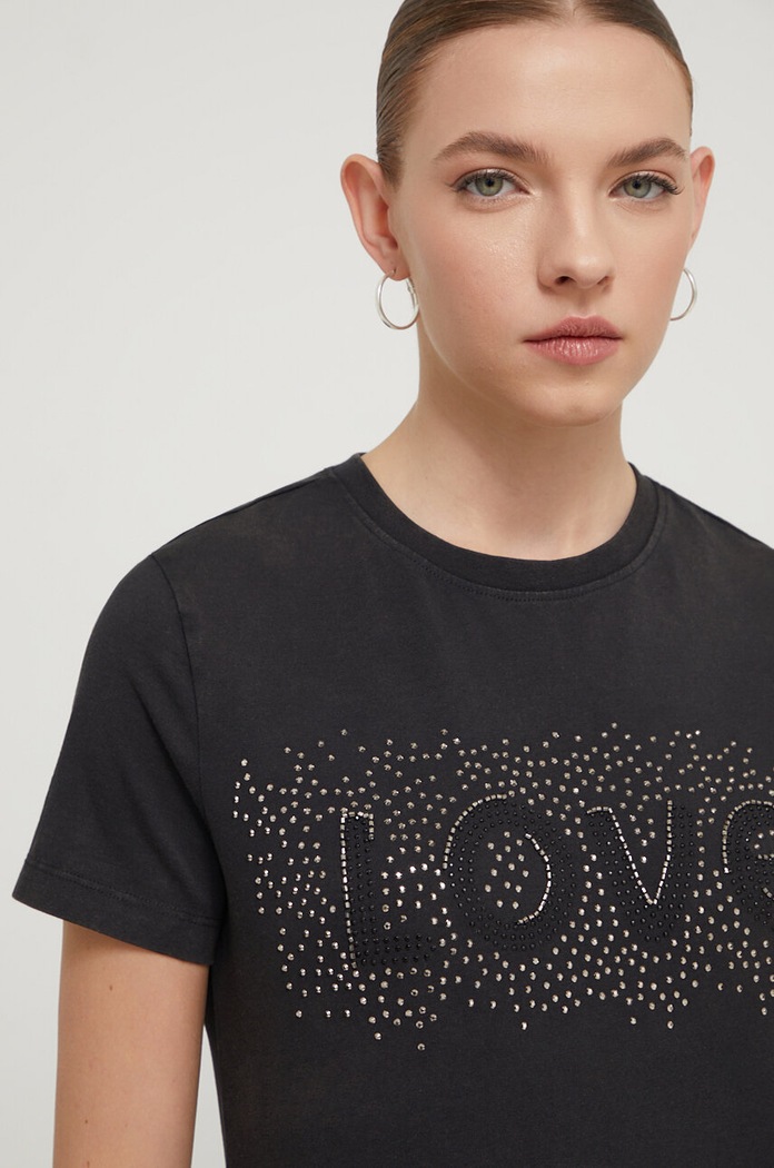 Desigual tricou negru 24SWTK83